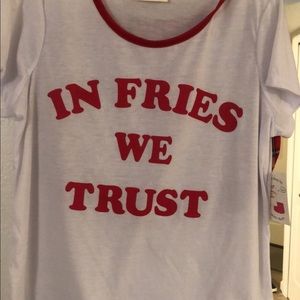 In Fries we Trust ladies pajama set